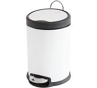 MSV MS980/100550 - Papelera con Pedal Acero Inoxidable, 19,5 x 19,5 x 26 cm