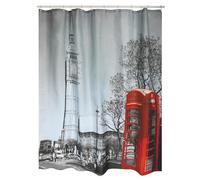MSV New York - Cortina de baño, 180 x 200 cm, poliéster, Multicolor