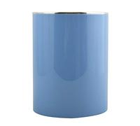 MSV - Papelera de pedal Kamaka con tapa basculante - Capacidad 6L - Ideal para baños - Dimensiones Ø18,5 x 26 cm - Azul claro