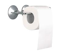 MSV Portarrollos de Papel higiénico con Almohadillas superventosas, Metal, Plateado