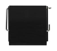 MSV - Portarrollos (poliestireno, negro, 30 x 20 x 15 cm