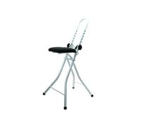 MSV - Taburete de Planchado de Acero Ajustable y Plegable (46 x 47 x 91 cm) - Altura Ajustable: Ofrece un Rango de Ajuste de 17 cm a 32,5 cm - Plegable - Se Puede almacenar fácilmente - hasta 100 kg