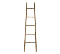 MSV - Toallero de Escalera de 5 Niveles - Bambú - 40 x 150 cm - Diseño Moderno - Fácil instalación - Resistente a la Humedad - Soporte para Ducha de baño
