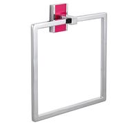 MSV TOALLERO DE CINC Cromado Alba, Plateado, 22.5x5.6x20 cm