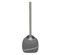 MSV Zen - Escobilla de baño, Acero Inoxidable, Color Piedra