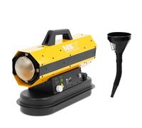 MSW Cañón Calefactor de Gasoil 20 kW con Depósito de 12 L y Protección contra Sobrecalentamiento ECO series Cañón de calor Cañón calentador Cañón calefactor de diésel Calefactor para obra