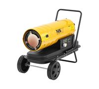 MSW Cañón Calefactor de Gasoil con Ruedas 20 kW Depósito de 18 L Protección contra Sobrecalentamiento ECO series Cañón de calor Cañón calentador Cañón calefactor de diésel Calefactor para obra