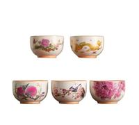 MSWgjYRQ Tazas de té chinas, 1 pieza de taza de té de cerámica que cambia de color, accesorios de té chino Kung Fu, tazas maestras, vasos para el hogar, ceremonia 2025, nuevos juegos de tazas (E)