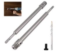 msymsyu 2 alargador para SDS, 200/250 mm, longitud de 200 mm, barra de extensión robusta con broca de centrado, vástago de 250 mm, barra de extensión para mampostería, piedras naturales, piedras