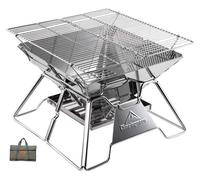 MT-2, Parrilla portátil, parrilla plegable para camping y actividades al aire libre
