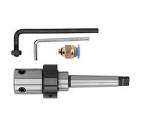 MT2 - Arbor de corte anular con portabrocas de vástago Weldon de 3/4 pulgadas, barra de extensión de cortadores anulares de refrigeración por agua interna para prensa de taladro, fresadora