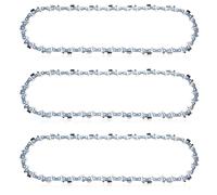 Mtanlo 3 cadenas de sierra de 3/8 pulgadas LP, grosor de 13 mm, para carril guía de 10 pulgadas, 40 eslabones, repuesto para Black & Decker, Bosch, Worx y más