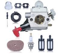 Mtanlo Kit de Carburador para Stihl FS56RC FS70R FS56 FS56R FS56C FS40 FS50 FS70RC FS70C FC56 HT56C, Carburador mit Bujía Filtro de Combustible Filtro de Aceite Repuesto 4144 120 0608