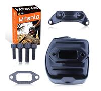 Mtanlo - Kit de silenciador de escape para Husqvarna 372XP 371 365 362 372 soporte de junta de motosierra, silenciador, soporte, junta, tornillos