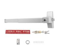 Mtlavishness Cerradura de varilla de empuje de 65 cm Juego de cerraduras de escape de acero galvanizado para seguridad de emergencia contra incendios Kit de cerradura de puerta de