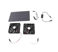 Mtlavishness Kit de Ventilador de Panel Solar de 20 W, ventilación de disipación de Calor, Ventilador de energía Solar con Interruptor para gallinero, Invernadero, casa de Perro,