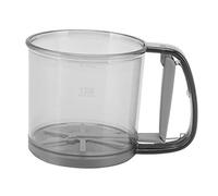 Mtlavishness Tamiz de Harina Taza de tamiz de Harina de Mano con Orificios tamizados Uniformemente Taza de colador de Harina para Hornear ABS de Grado alimenticio para Pasteles