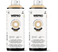 MTN WEPRO Solvent Brillante RAL 1001 Amarillo Pancake, Spray 400ml (Paquete de 2)