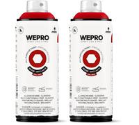 MTN WEPRO Solvent Brillante RAL 3001 Rojo Sexy, Spray 400ml (Paquete de 2)