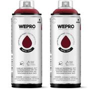 MTN WEPRO Water Based Mate WP-302 Burdeos, Spray 400ml (Paquete de 2)