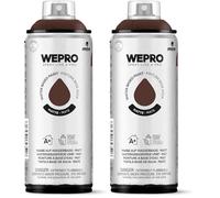 MTN WEPRO Water Based Mate WP-800 Marrón Cacao, Spray 400ml (Paquete de 2)