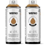 MTN WEPRO Water Based Mate WP-804 Marrón Habano, Spray 400ml (Paquete de 2)