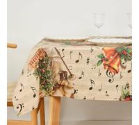 Muaré Mantel resinado Antimanchas Christmas Sheet Music 100 x 140 cm