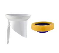 MuchLuckystar Sello de brida de inodoro de cierre automático con válvula de retención antiolor, junta de goma gruesa para salidas de aguas residuales de 90-110 mm, compatible con inodoros en cuclillas