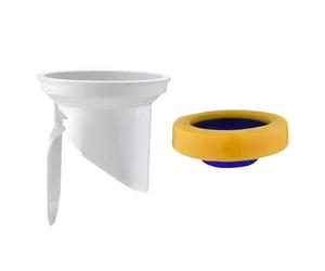 MuchLuckystar Sello de brida de inodoro de cierre automático con válvula de retención antiolor, junta de goma gruesa para salidas de aguas residuales de 90-110 mm, compatible con inodoros en cuclillas
