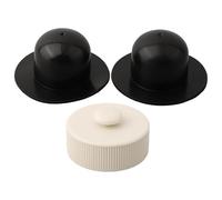 MuchLuckystar Tapón de drenaje de piscina atornillado para piscinas Intex sobre el suelo de 42 pulgadas +, se adapta a agujeros de filtro de 3/8 pulgadas, reemplaza las piezas 11044/10127, blanco y