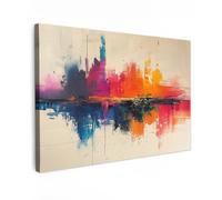 MuchoWow© Laminas Cuadros de Salon para Dormitorio 90x60 cm Lienzos Decoración Pared Cuadro Habitacion Decoracion Acuarela - Arte - Moderno