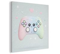 "MuchoWow© Paneles Decorativos 40x40 cm Acusticos Panel Acustico Decorativo Cuadros Decoracion Insonorizar Habitacion Insonorizacion Kawaii - Controles del juego - Pastel"