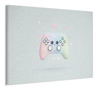 "MuchoWow© Paneles Decorativos 60x40 cm Acusticos Panel Acustico Decorativo Cuadros Decoracion Insonorizar Habitacion Insonorizacion Kawaii - Controles del juego - Pastel"