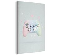 "MuchoWow© Paneles Decorativos 60x90 cm Acusticos Panel Acustico Decorativo Cuadros Decoracion Insonorizar Habitacion Insonorizacion Kawaii - Controles del juego - Pastel"
