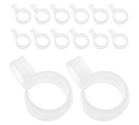 MUCKLILY 50 Piezas Pinza de Plástico Ropa, Clips de Plástico para Colgar, Hebilla Anticaída, Tamaño M 4,50x2,40x1,00cm, para Tendedero y Barra de Armario, Anti-Deslizante, para Balcón