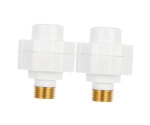 MUCKLILY Calentador de Agua Eléctrico 2 Piezas Dispositivo Antieléctrico Anti Fugas para Sistemas Solares de Agua, Pared, ABS y Cobre