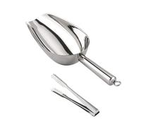 MUCKLILY Pinza para Hielo de Acero Inoxidable Ligera y Resistente, Adecuado para Cocina y Almacenamiento de Harina, Diseño Duradero y Fácil de Usar