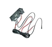 MUCKLILY Termómetro Digital Coche con Pantalla Led, Fácil de Instalar y Carcasa Ultrafina de Plástico para Uso Interior y Exterior en Automóviles