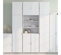 Mueble alto blanco vidaXL, 80 x 42,5 x 249 cm, fabricado en material de madera