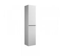 Mueble alto burgbad Fiumo, con 2 puertas, puerta inferior con estructura plisada, tope de puerta a la izquierda, 1600 x 350mm, HSLZ035LF3958G0200, Color: Grafito mate suave / Grafito mate suave, mango