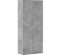 Mueble alto vidaXL, color gris hormigón, 80x35x180 cm, fabricado en material de madera