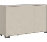 Mueble aparador con 3 puertas, dimensiones 130 x 40 x 83 cm, modelo Lumina en color Cachemira