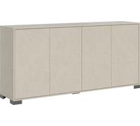 Mueble aparador con 4 puertas, dimensiones 172 x 40 x 83 cm, modelo Lumina en color Cachemira