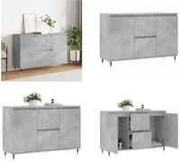 Mueble aparador gris cemento de vidaXL, 104 x 35 x 70 cm, material de madera. - Aparador - Aparadores - Cómoda - Buffet