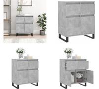 Mueble aparador gris hormigón de vidaXL, 60x35x70 cm, material de madera. - Aparador - Aparadores - Cómoda - Buffet