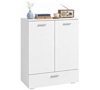 Mueble aparador HOMCOM con cajón y estante interior ajustable, color blanco