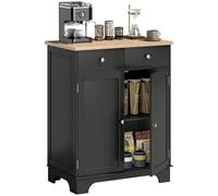 Mueble aparador HOMCOM para sala de estar con armarios con puertas, 2 cajones y estante ajustable, armario de almacenamiento para sala de estar