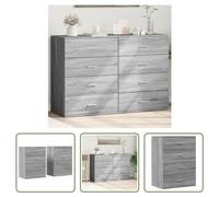 Mueble aparador "Living Store", 2 unidades, color gris Sonoma, 60x39x80 cm, fabricado en material de madera