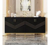 Mueble aparador - Mueble de almacenamiento - Buffet - Mueble de pared - Diseño moderno de 4 puertas