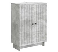 Mueble aparador vidaXL, color gris hormigón, 66 x 34,5 x 90 cm, fabricado en material de madera